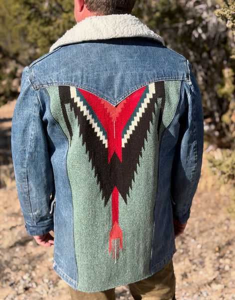 M/L (men's) Fleece-Lined Denim Jacket