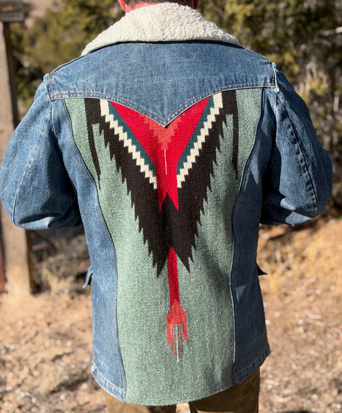 M/L (men's) Fleece-Lined Denim Jacket