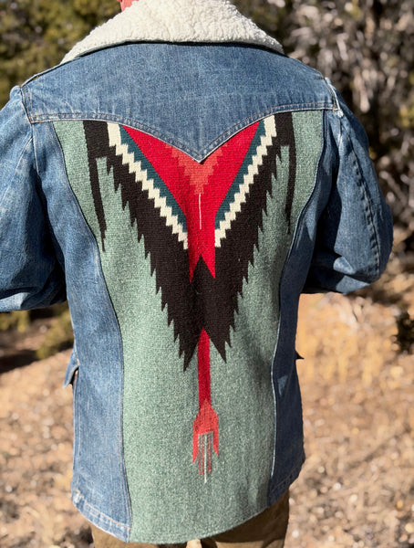 M/L (men's) Fleece-Lined Denim Jacket