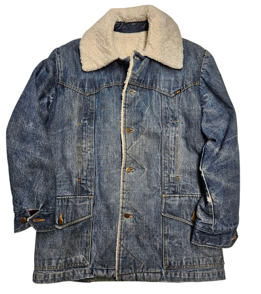 M/L (men's) Fleece-Lined Denim Jacket