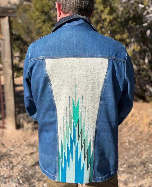 L (men's) Fleece-Lined Denim Jacket