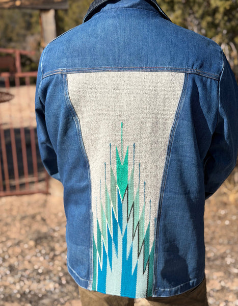 L (men's) Fleece-Lined Denim Jacket