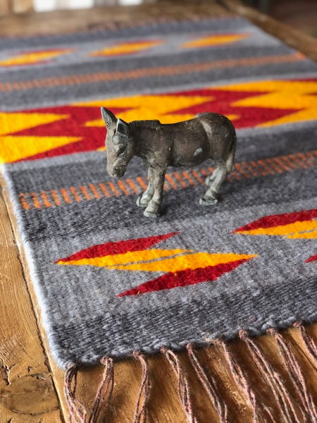 "For the Donkeys"  small floor rug